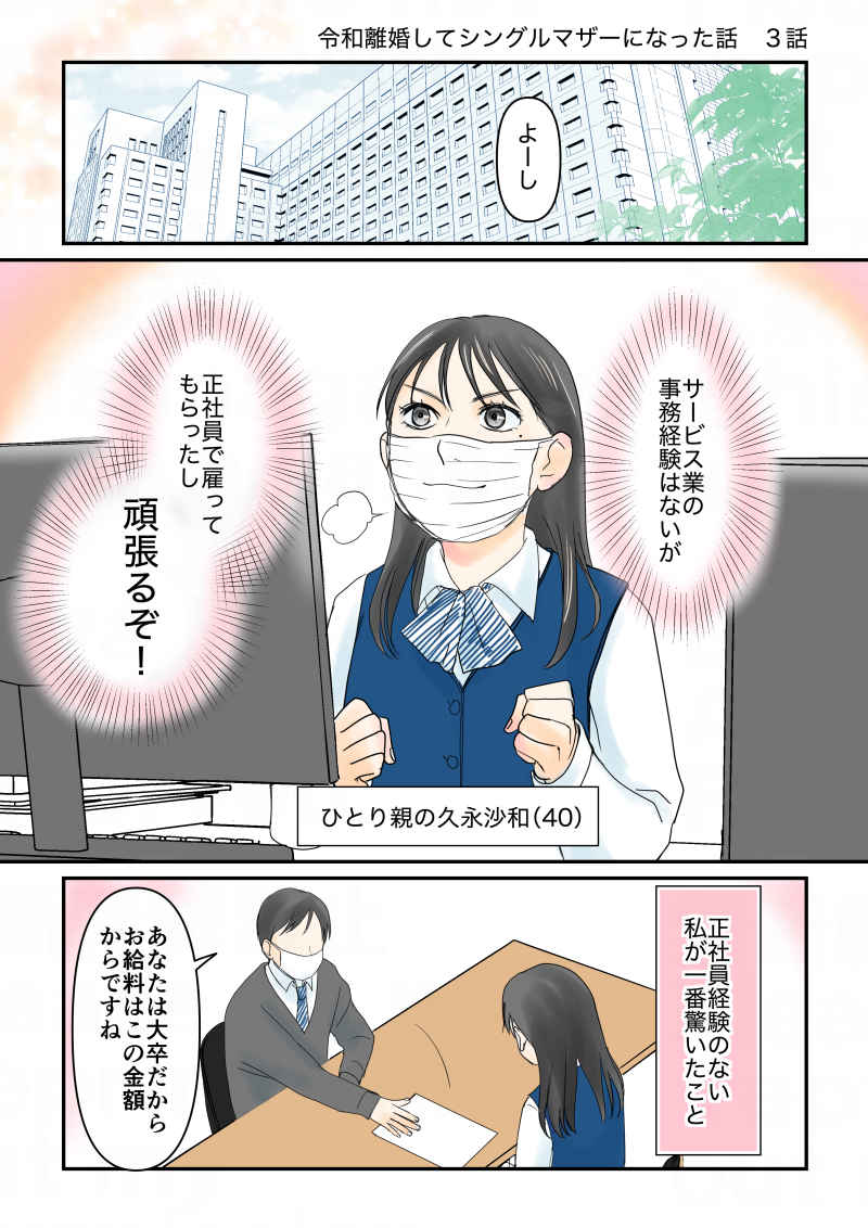 令和離婚してシングルマザーになった話　3話